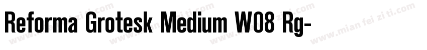 Reforma Grotesk Medium W08 Rg字体转换